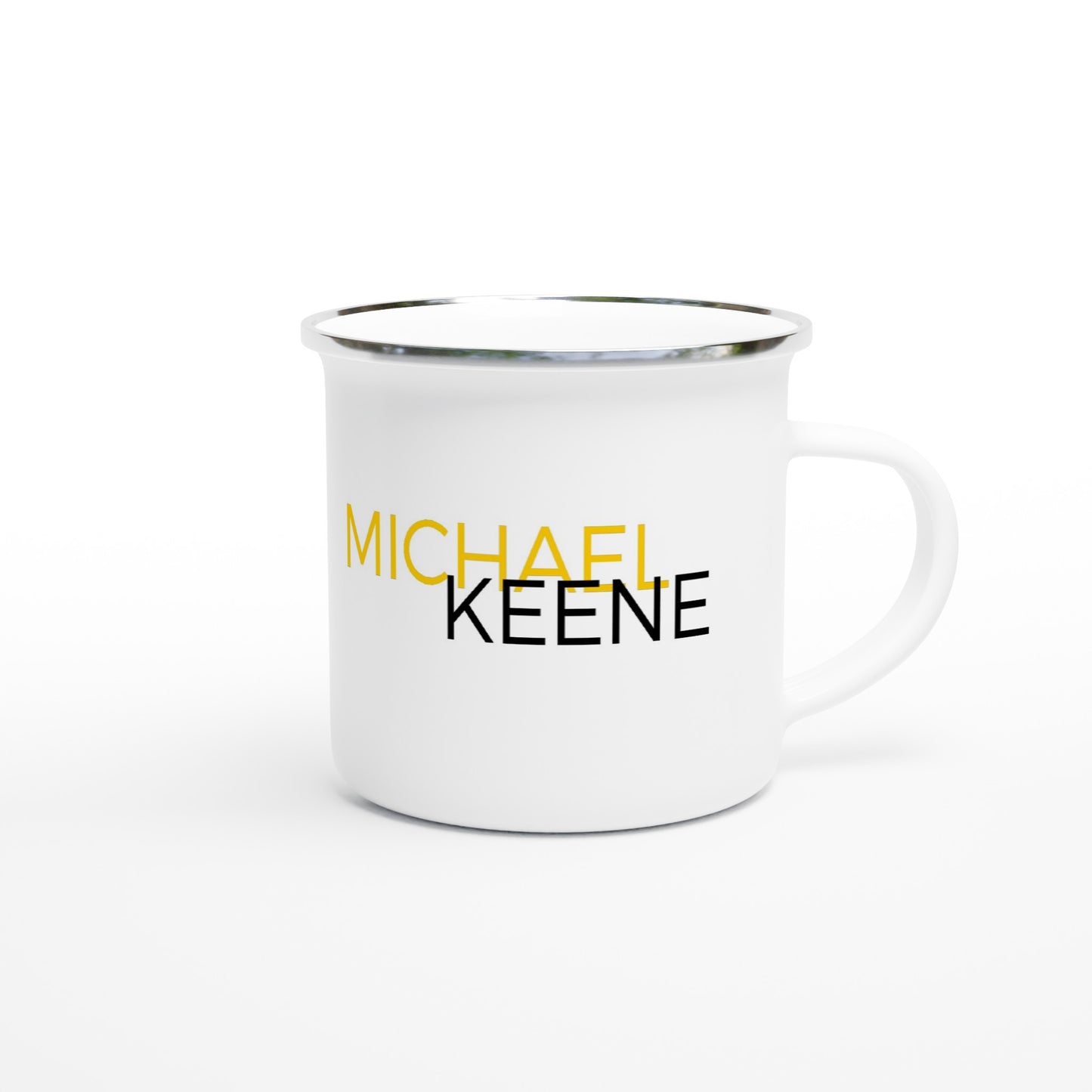 "Phillip the Vinegar Cat" White 12oz Enamel Mug