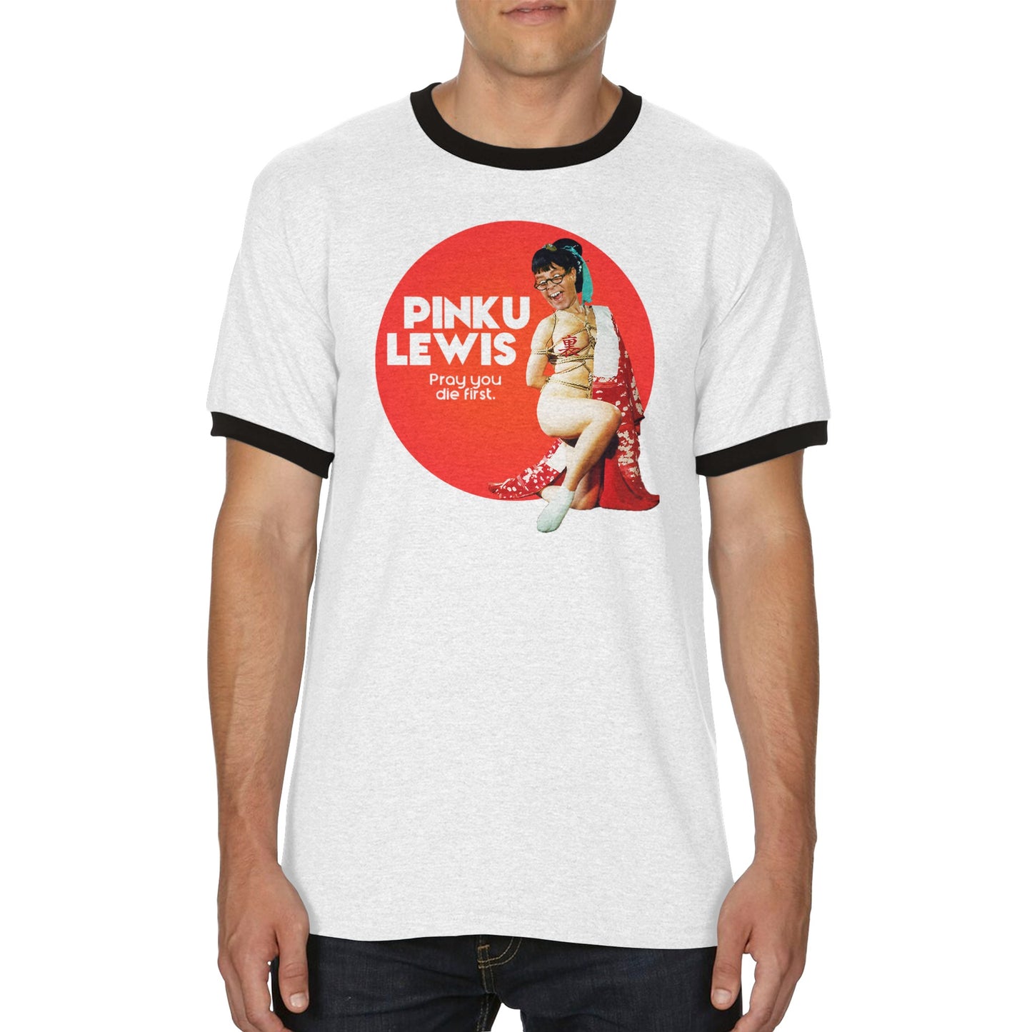 "Pinku Lewis" Unisex Ringer T-shirt