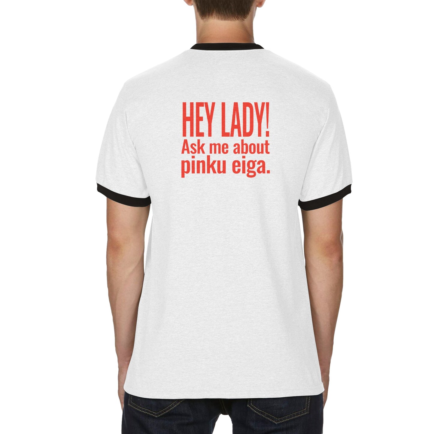 "Pinku Lewis" Unisex Ringer T-shirt