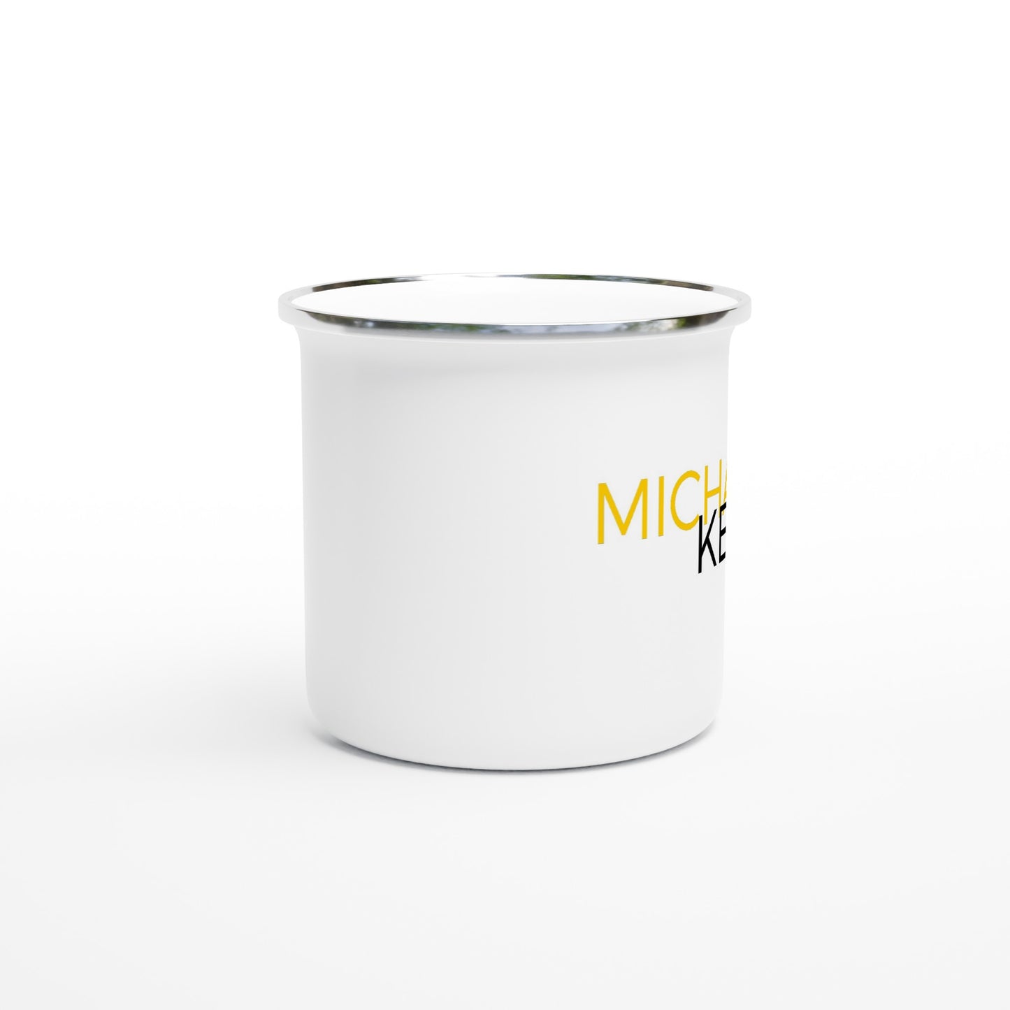 "Phillip the Vinegar Cat" White 12oz Enamel Mug